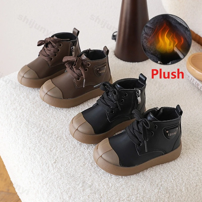 Boys' British Style Warm High Top Casual Cotton Boots Winter 2025 New Childrens' Fashion Trend Versatile Comfortable Plush Boots
Boys' British Style Warm High Top Casual Cotton Boots Winter 2025 New Childrens' Fashion Trend Versatile Comfortable Plush Boots