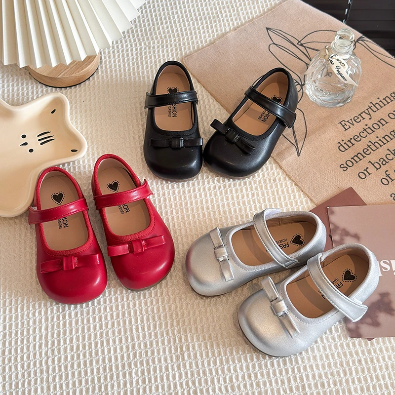 Spring Girl's Mary Janes Bow-adorned Pu Leather Kids Flat Shoes For School Daily Soft Sole Comfy Children Dress Shoe 21-35
Spring Girl's Mary Janes Bow-adorned Pu Leather Kids Flat Shoes For School Daily Soft Sole Comfy Children Dress Shoe 21-35