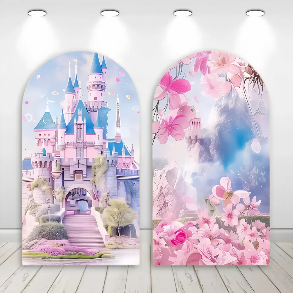 2-side Castle Princess Arch Backdrop Cover Princess Pink Flowers Photo Booth Props for Girls Parties & Home Decoration
2-side Castle Princess Arch Backdrop Cover Princess Pink Flowers Photo Booth Props for Girls Parties & Home Decoration