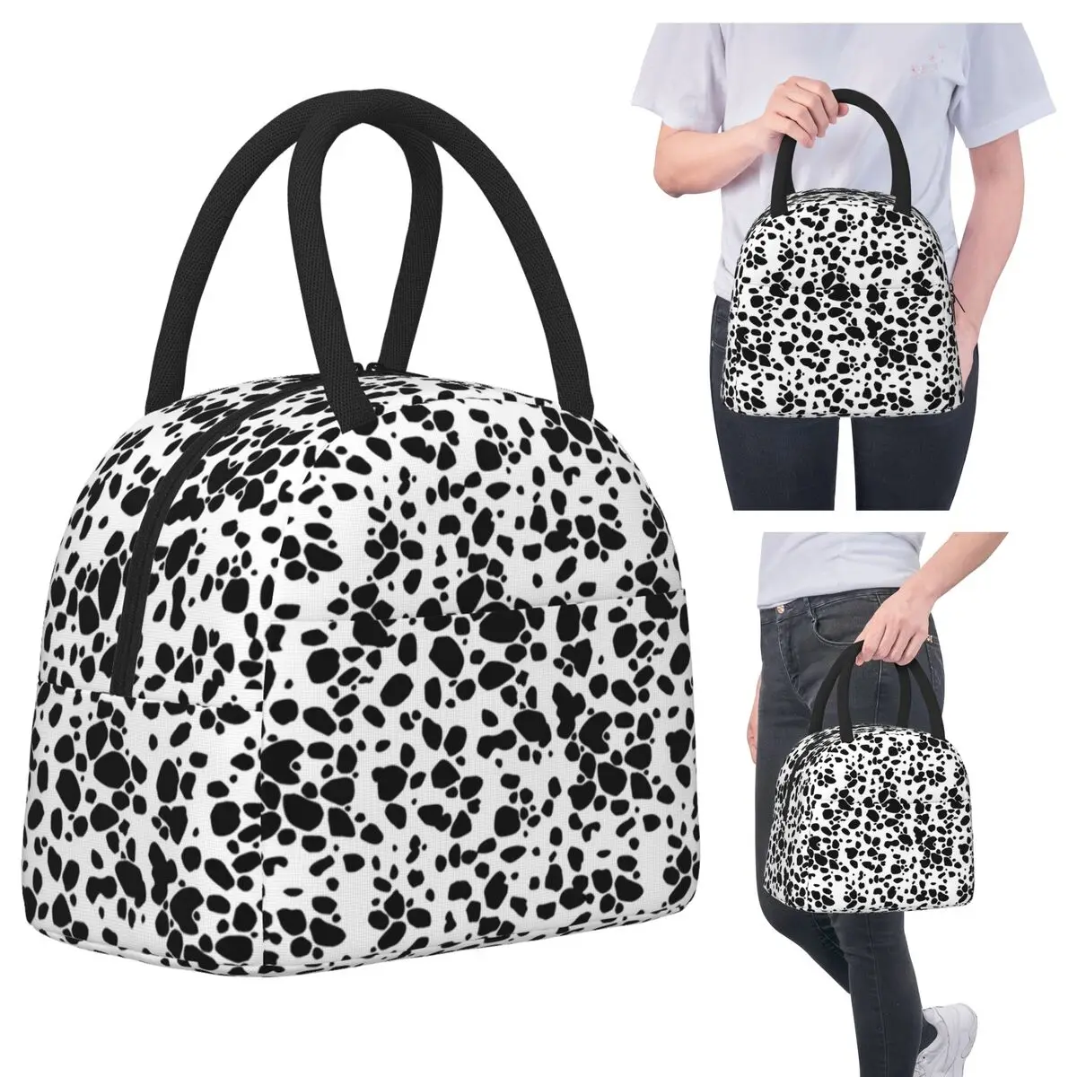 Изолированная сумка для обеда с принтом далматинской собаки для детей, школьный холодильник, термоящик для еды, сумка, герметичные коробки для завтрака, контейнер
Изолированная сумка для обеда с принтом далматинской собаки для детей, школьный холодильник, термоящик для еды, сумка, герметичные коробки для завтрака, контейнер