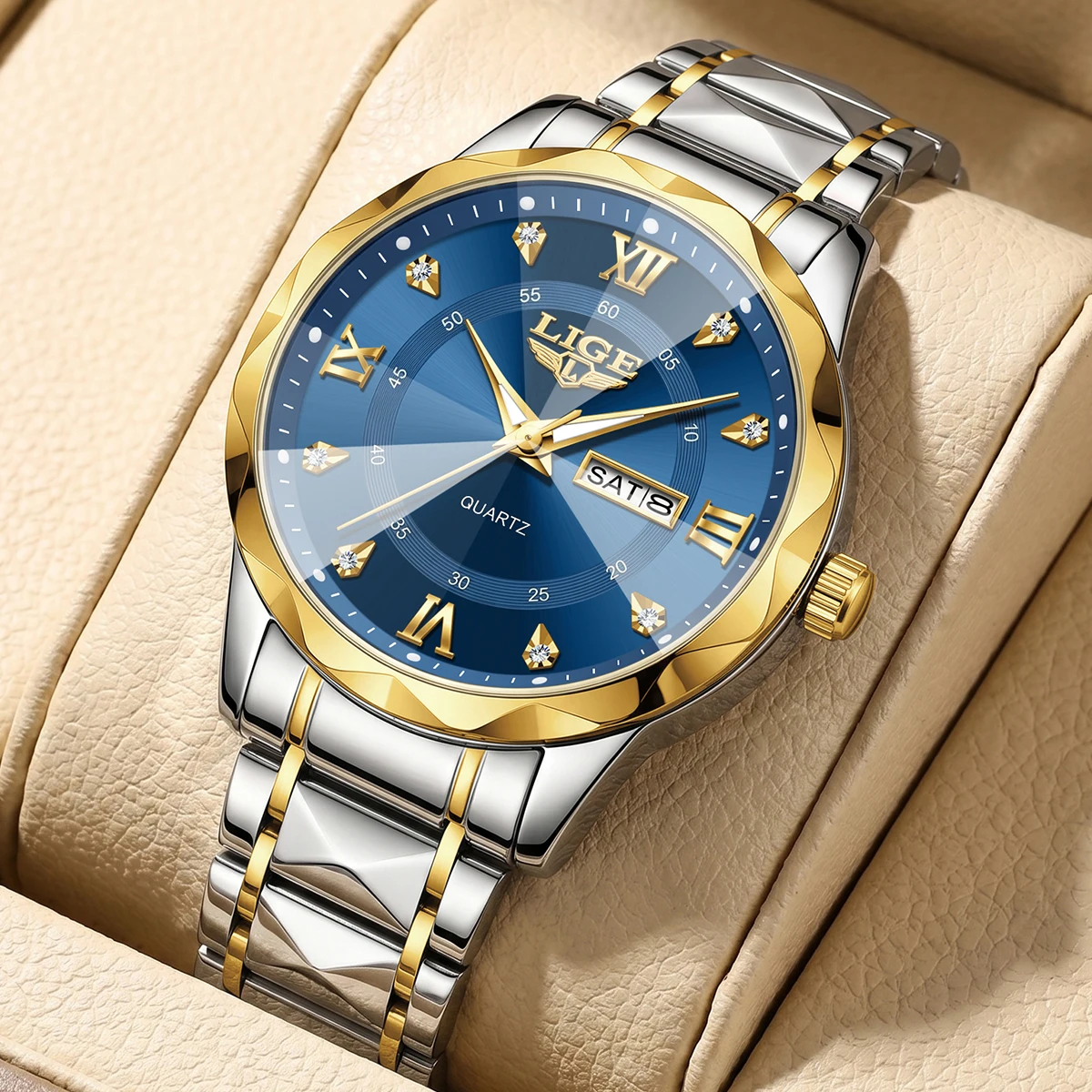LIGE Top Brand Luxury Man Wristwatch Waterproof Luminous Date Week Men Watches Stainless Steel Quartz Men's Watch Male reloj
LIGE Top Brand Luxury Man Wristwatch Waterproof Luminous Date Week Men Watches Stainless Steel Quartz Men's Watch Male reloj