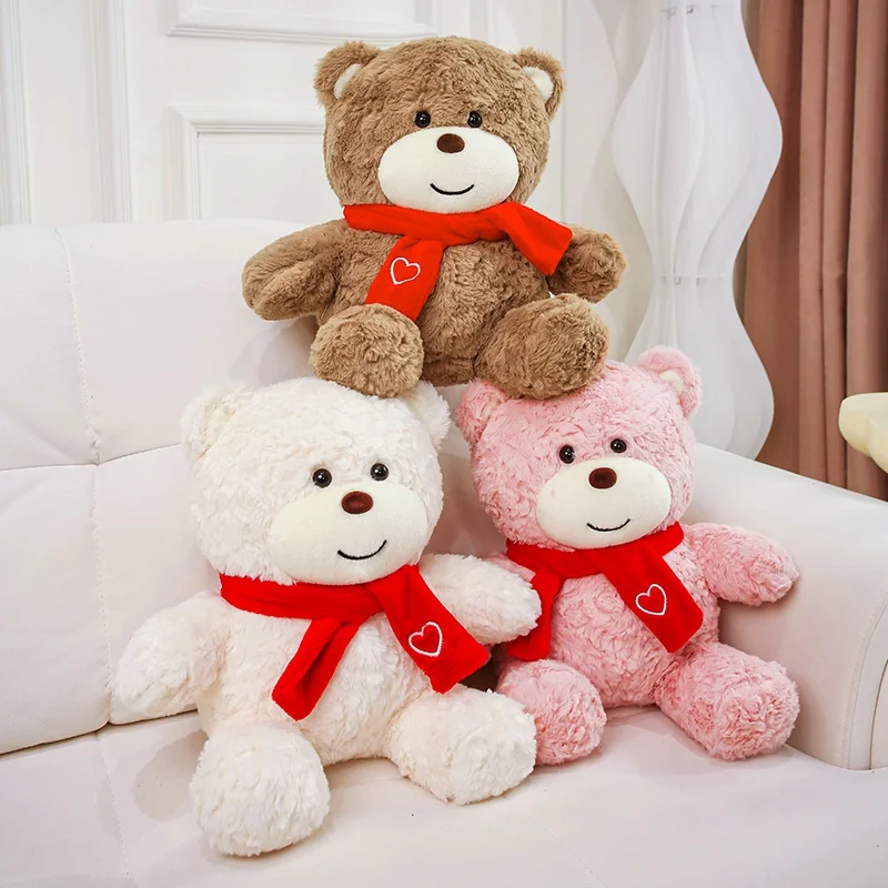 Sweet Cute Love Heart Scarf Bear Plush Toys High Quality Handmade Bear Doll Gentle Kids Companion Doll Romantic Gift To Girls
Sweet Cute Love Heart Scarf Bear Plush Toys High Quality Handmade Bear Doll Gentle Kids Companion Doll Romantic Gift To Girls