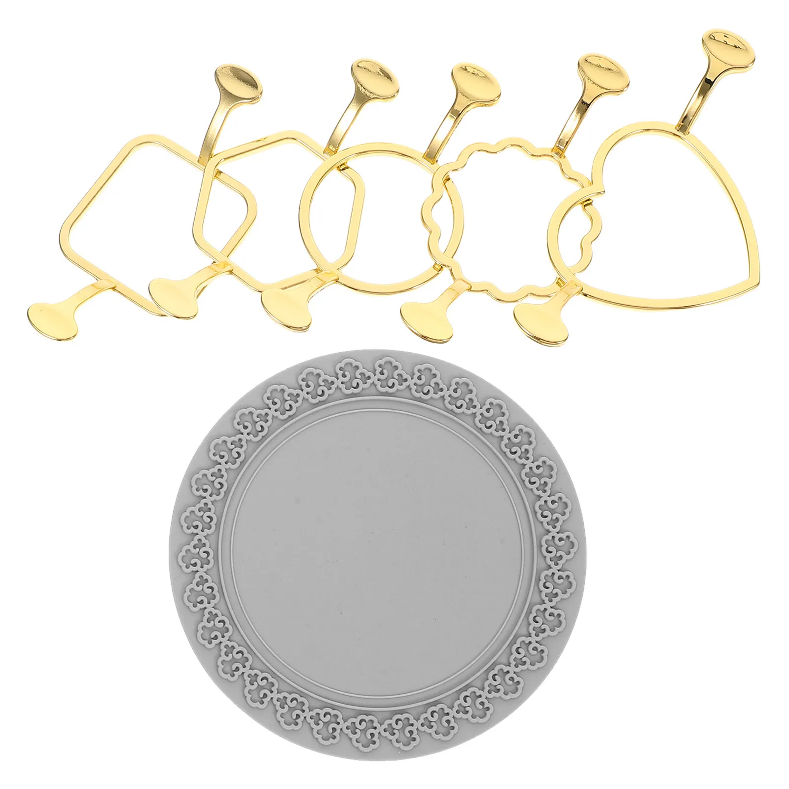 1Set Metal Wax Seal Kit Silicone Mat with Round Heart Square Hexagon Flower Molds for DIY Wax Stamps Envelopes Scrapbooking
1Set Metal Wax Seal Kit Silicone Mat with Round Heart Square Hexagon Flower Molds for DIY Wax Stamps Envelopes Scrapbooking