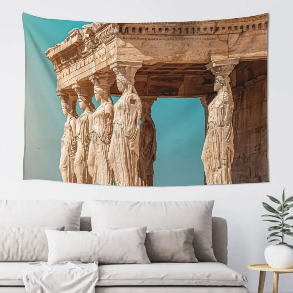 The Caryatids of the Erechtheion Temple, Acropolis, Athens, Greece Tapestry Art Mural Aesthetic Room Decor Tapestry
The Caryatids of the Erechtheion Temple, Acropolis, Athens, Greece Tapestry Art Mural Aesthetic Room Decor Tapestry