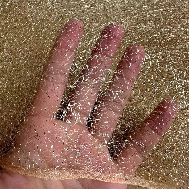 Irregular Texture Gold Thread Organza Mesh Fabric High End Couture Gown Hanfu Designer Transparent Dressmaking Cloth
Irregular Texture Gold Thread Organza Mesh Fabric High End Couture Gown Hanfu Designer Transparent Dressmaking Cloth