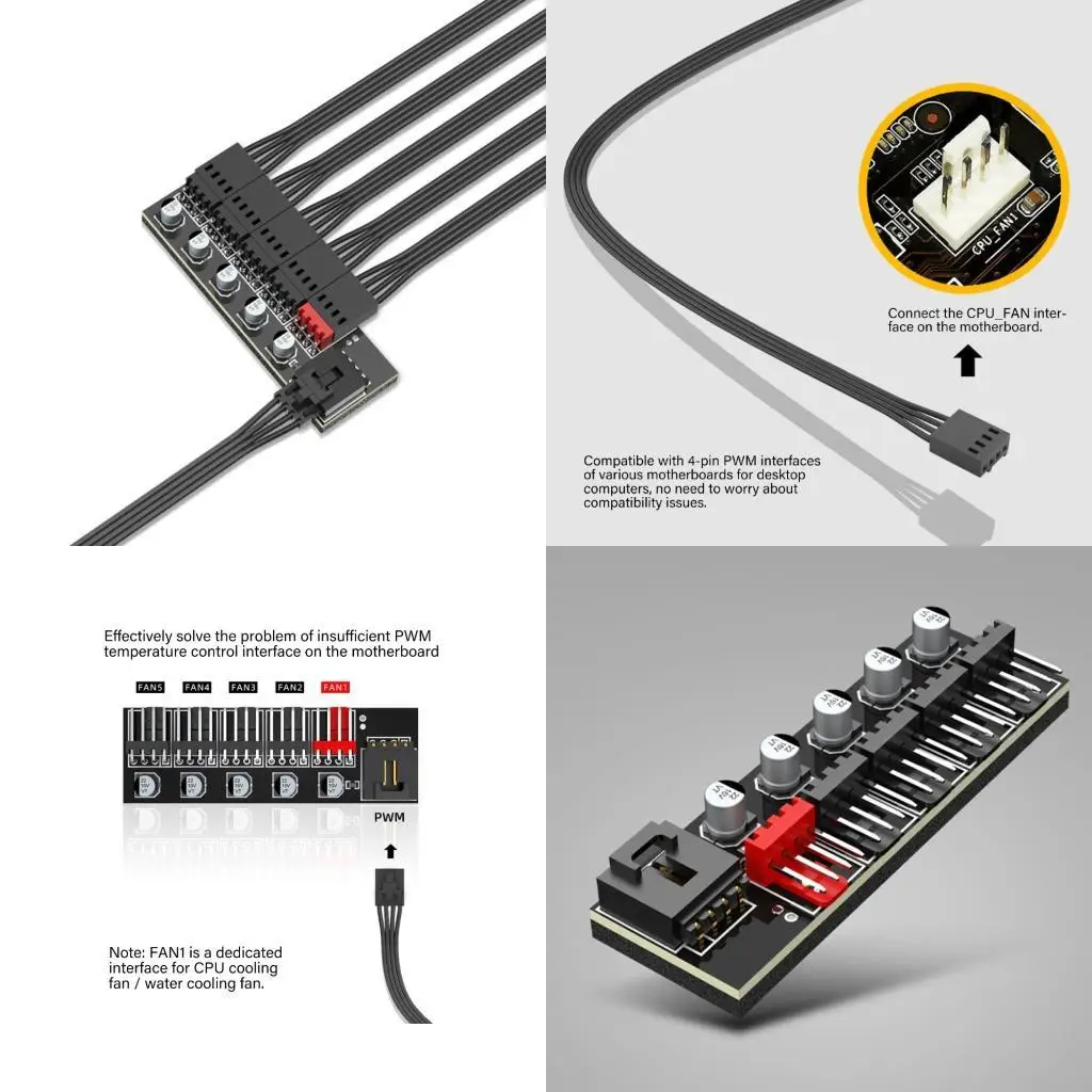 R53C PC Case Case Controller 5 Port Hub 12V 4PIN Расширение разброса
R53C PC Case Case Controller 5 Port Hub 12V 4PIN Расширение разброса