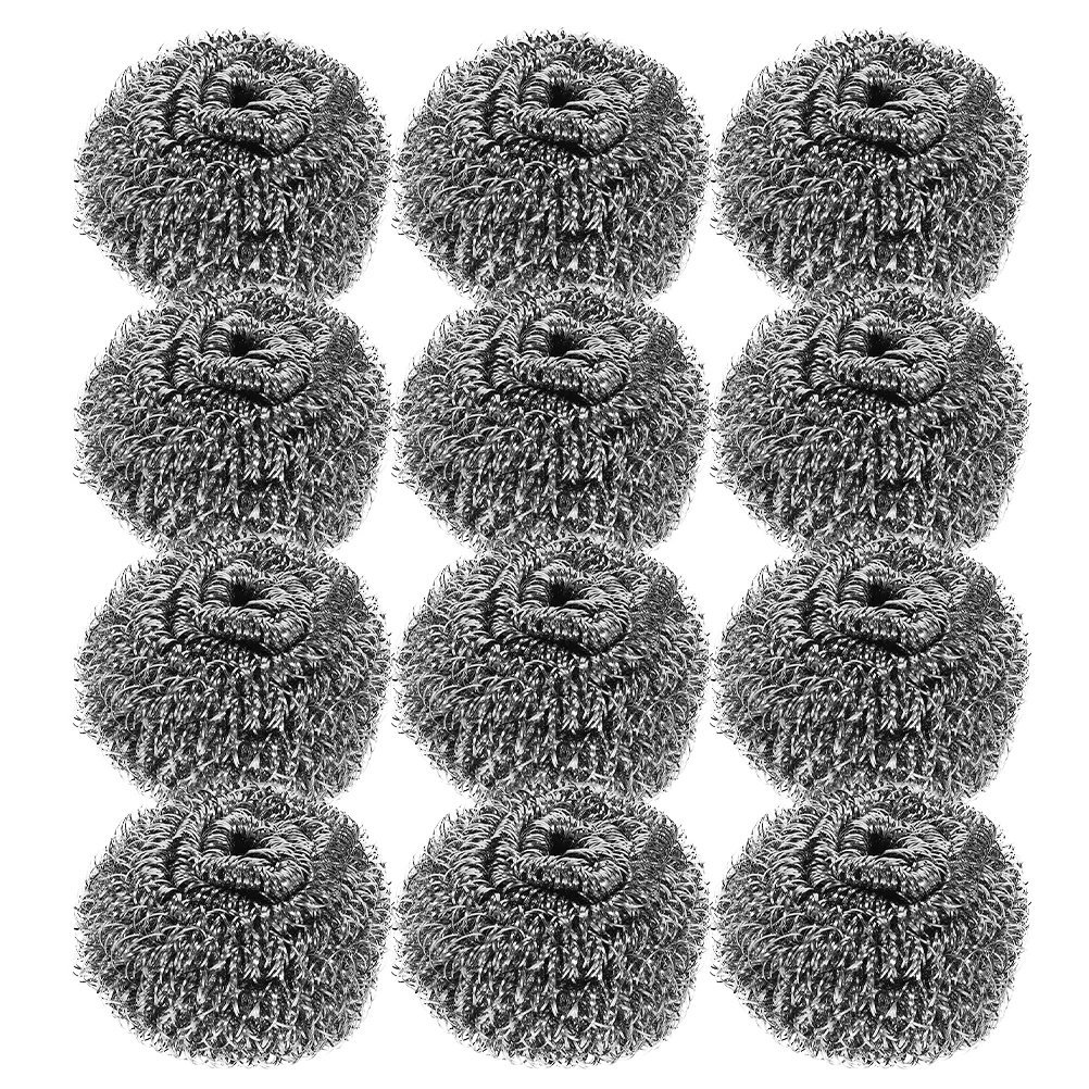 12 Pcs Kitchen Cleaning Steel Wool Metal Scrubbers for Dishes Outdoor Silver Pan Scraper Brush Cookware Cleaner
12 Pcs Kitchen Cleaning Steel Wool Metal Scrubbers for Dishes Outdoor Silver Pan Scraper Brush Cookware Cleaner