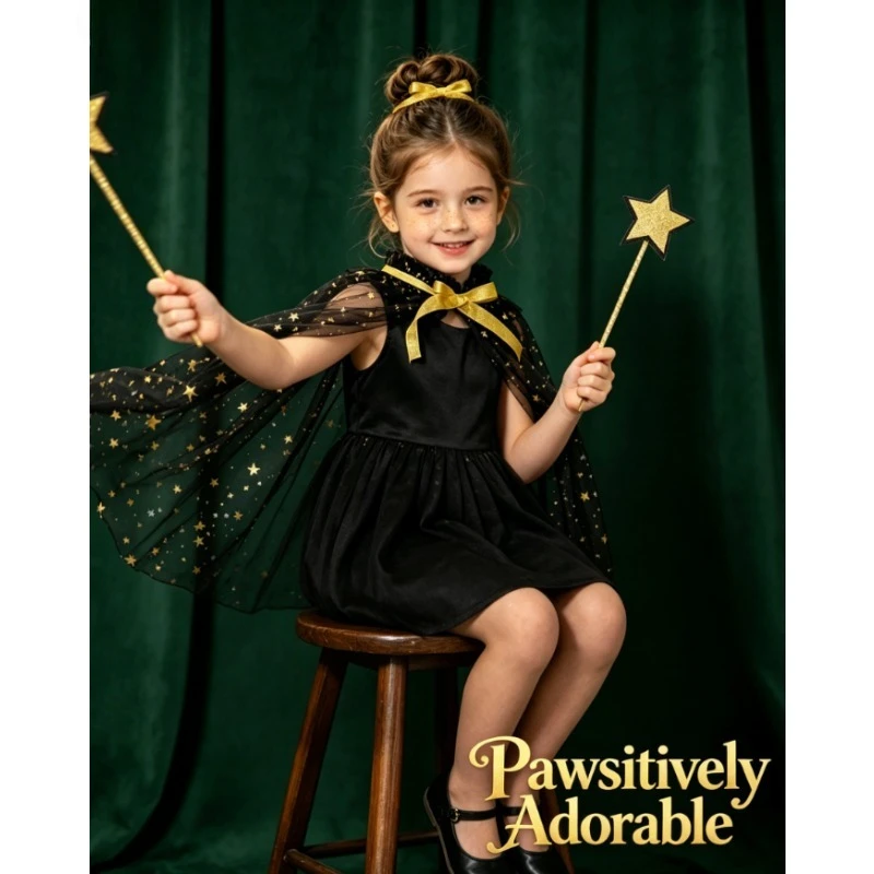 Kids Fairy Tulle Cape Thin Princess Cloak Star Wand Set Girl Dress Up Costume Party Stage Performance Photo Prop Holiday Cosplay
Kids Fairy Tulle Cape Thin Princess Cloak Star Wand Set Girl Dress Up Costume Party Stage Performance Photo Prop Holiday Cosplay