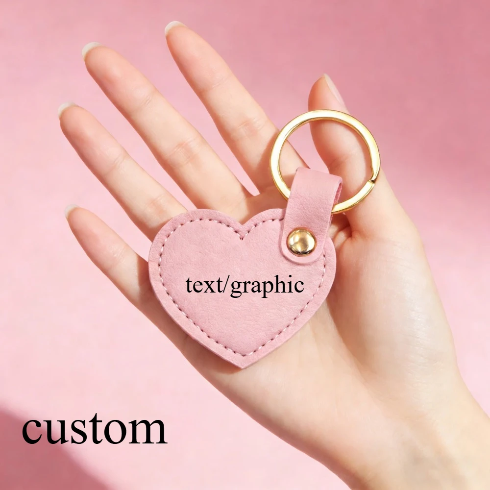 New Trendy Custom PU Leather Heart Shape Keychain Simple Personalize Bag Decoration Pendant Women Car Accessory Valentine Gift
New Trendy Custom PU Leather Heart Shape Keychain Simple Personalize Bag Decoration Pendant Women Car Accessory Valentine Gift