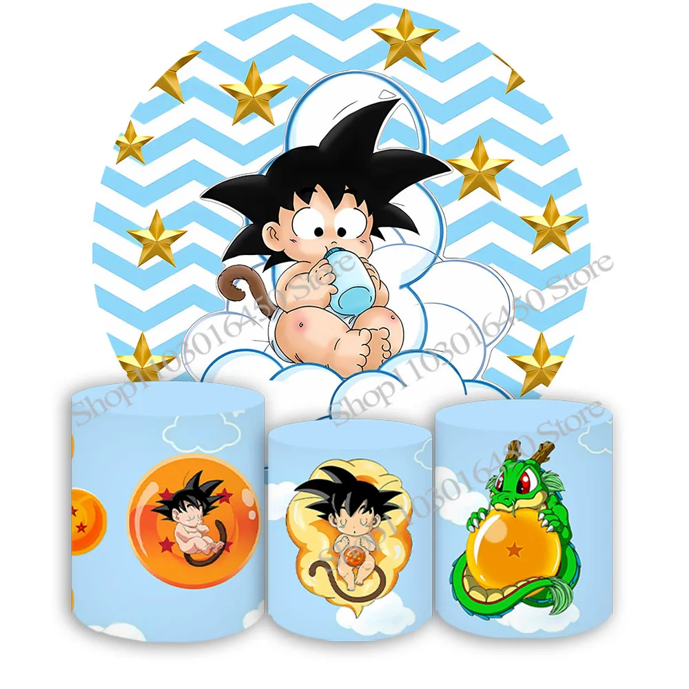 The Dragon Ball Round Backdrop Elastic Circle Baby Shower For Kids Colorful Birthday Party Background Cylinder Decoration Props
The Dragon Ball Round Backdrop Elastic Circle Baby Shower For Kids Colorful Birthday Party Background Cylinder Decoration Props