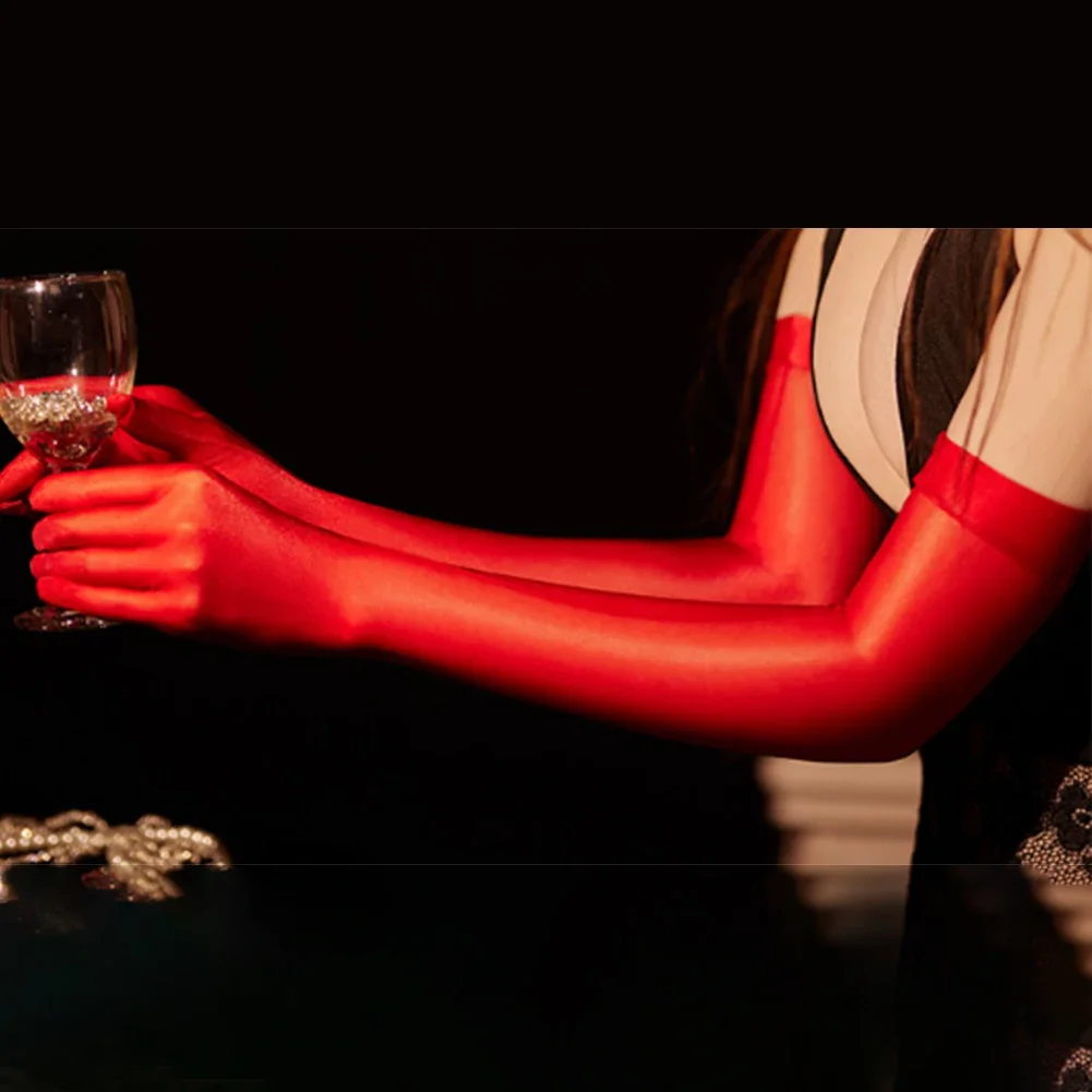 Women Oil Shiny Glossy Gloves Sheer See Through Tight Mittens Cosplay Costumes Erotic Lingerie Accessories Solid Color Underwear
Women Oil Shiny Glossy Gloves Sheer See Through Tight Mittens Cosplay Costumes Erotic Lingerie Accessories Solid Color Underwear