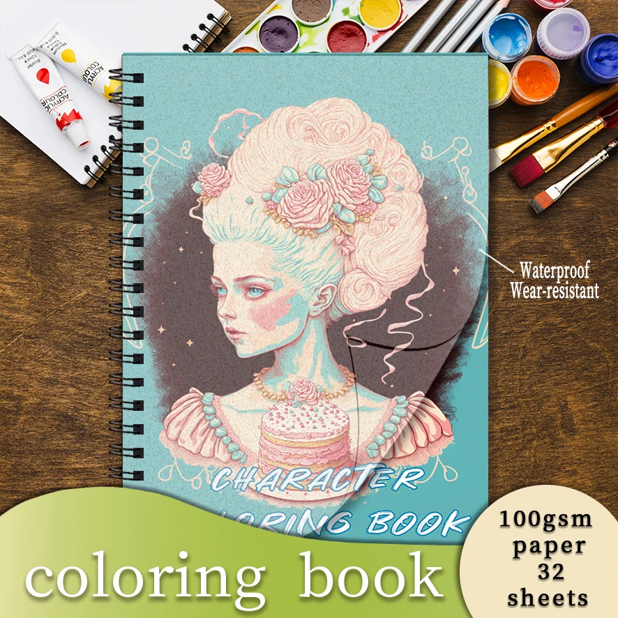 Coloring Book - 8.3 x 11.2 inches 32 pages of beautiful character coloring book - ideal gift for family or friends
Coloring Book - 8.3 x 11.2 inches 32 pages of beautiful character coloring book - ideal gift for family or friends