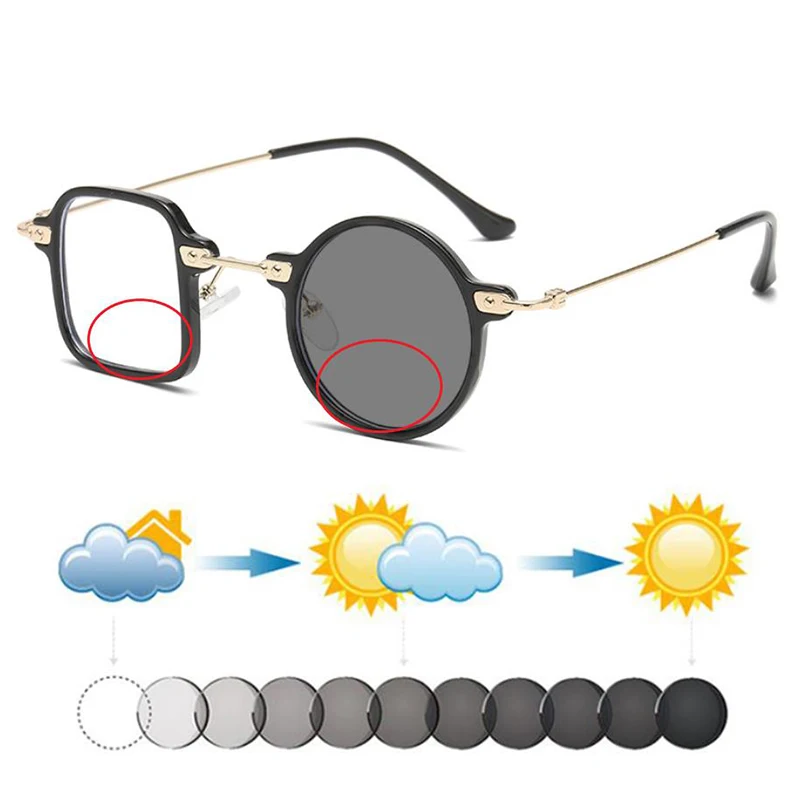 New Asymmetric Square Round Photochromic Bifocals Reading Sunglasses for Women Men Farsighted Hyperopia Dark Glasses Travel
New Asymmetric Square Round Photochromic Bifocals Reading Sunglasses for Women Men Farsighted Hyperopia Dark Glasses Travel