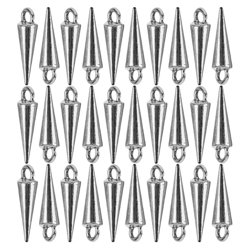 30 Pcs Zinc Alloy Pendant Accessories Cone Shaped Charms Spike Beads Gothic Jewelry Making Necklace Bracelet Decorations
30 Pcs Zinc Alloy Pendant Accessories Cone Shaped Charms Spike Beads Gothic Jewelry Making Necklace Bracelet Decorations