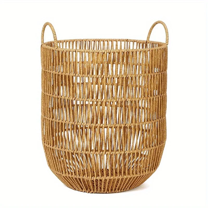 Laundry Dirty clothes basket Clothes storage basket Clothes imitation rattan weaving basket
Laundry Dirty clothes basket Clothes storage basket Clothes imitation rattan weaving basket