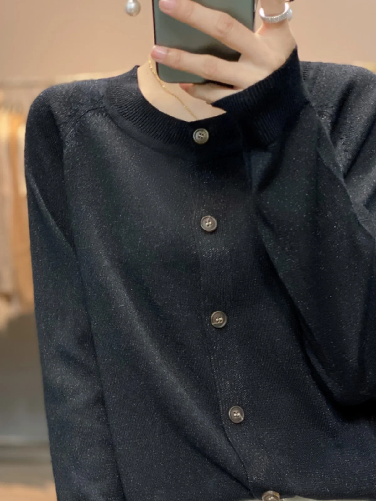 Ele универсальный тонкий шерстяной вязаный открытый кардиган женский весенне-осенний корейский вариант круглый свитер Ne свободного цвета O...
Ele универсальный тонкий шерстяной вязаный открытый кардиган женский весенне-осенний корейский вариант круглый свитер Ne свободного цвета O...