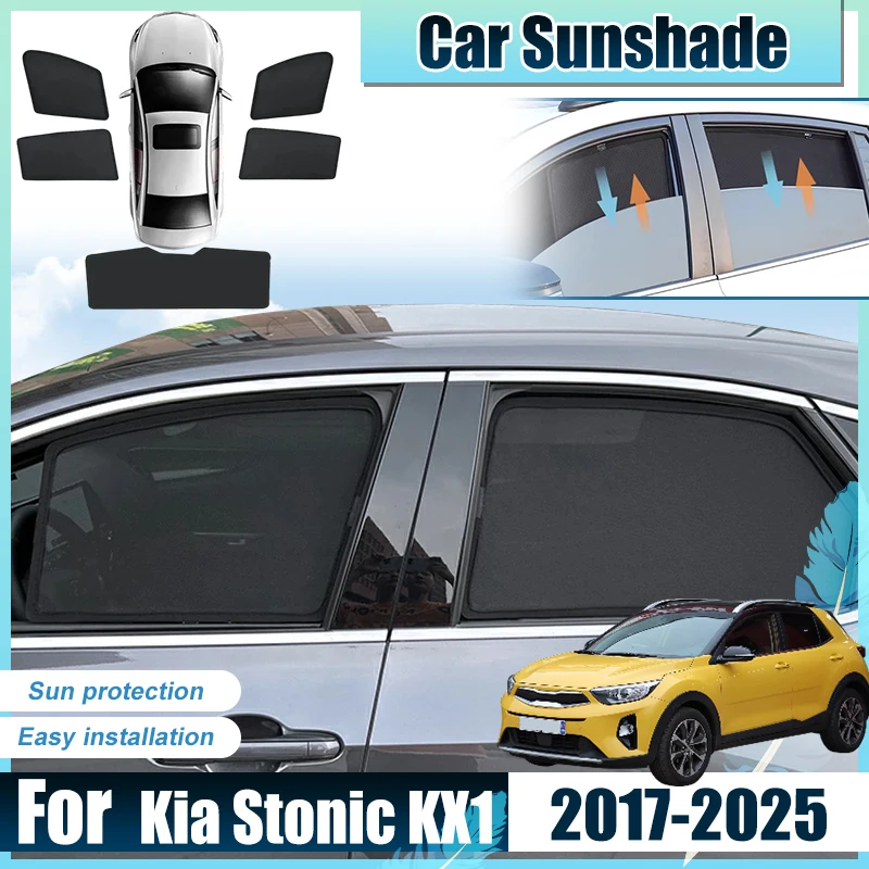 For Kia Stonic Accessories KX1 2017-2025 Car Front Rear Window SunShades Net Cover Anti UV Visors Heat light Shield Mesh Parasol
For Kia Stonic Accessories KX1 2017-2025 Car Front Rear Window SunShades Net Cover Anti UV Visors Heat light Shield Mesh Parasol