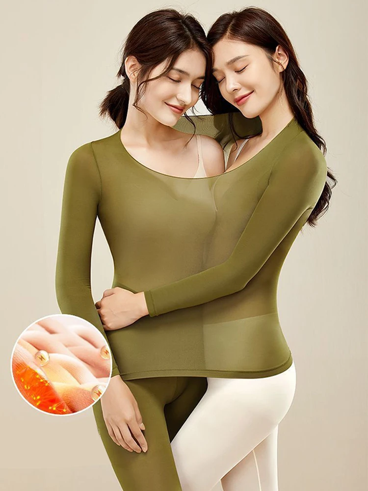 Women Thermal Underwear Set 2 Pieces Ultra Thin Seamless Highly Elastic Slimming Long Johns Warm Suit Thermo Second Skin Tops
Women Thermal Underwear Set 2 Pieces Ultra Thin Seamless Highly Elastic Slimming Long Johns Warm Suit Thermo Second Skin Tops