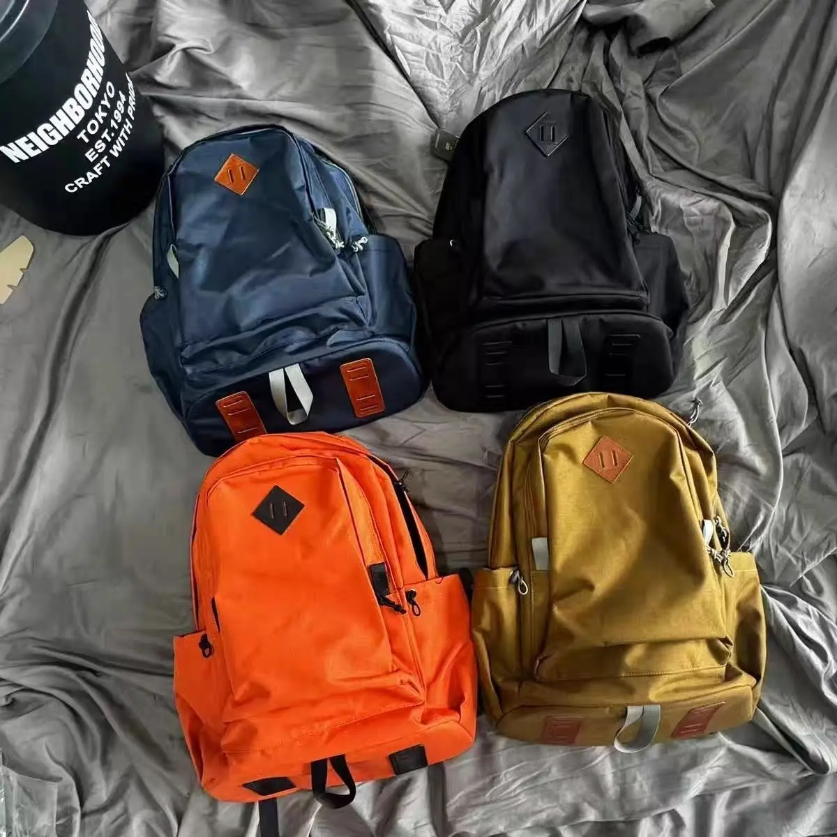 Japanese trend nylon function waterproof retro outdoor canvas backpack large capacity backpack men and women
Japanese trend nylon function waterproof retro outdoor canvas backpack large capacity backpack men and women