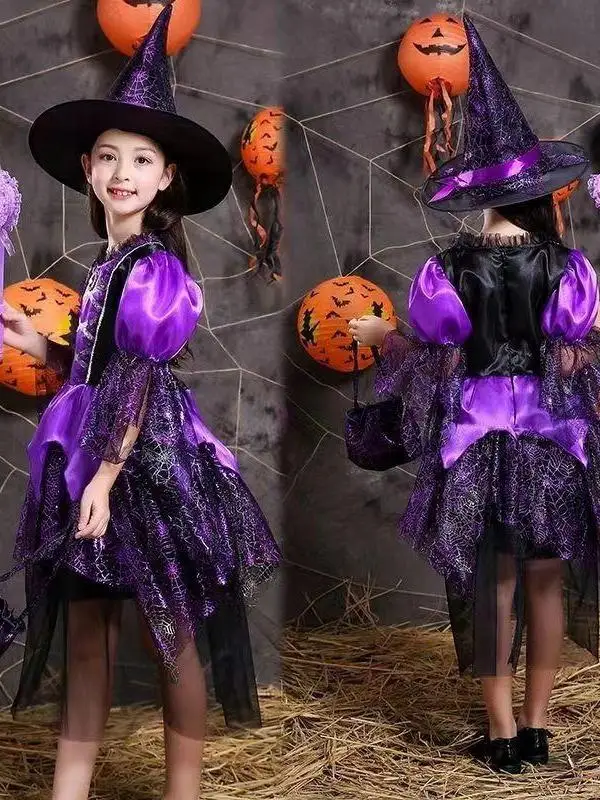 Princess Witch Costume Girls Dress up Halloween Outfit Chinese Stage Performance Traditional Ethnic Women's Clothing
Princess Witch Costume Girls Dress up Halloween Outfit Chinese Stage Performance Traditional Ethnic Women's Clothing