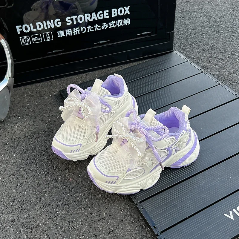2025 Autumn New Girls Running Shoes Sweet Beading Bow Kids Sneakers Soft Sole Non-slip Children Princess Casual Shoes Breathable
2025 Autumn New Girls Running Shoes Sweet Beading Bow Kids Sneakers Soft Sole Non-slip Children Princess Casual Shoes Breathable