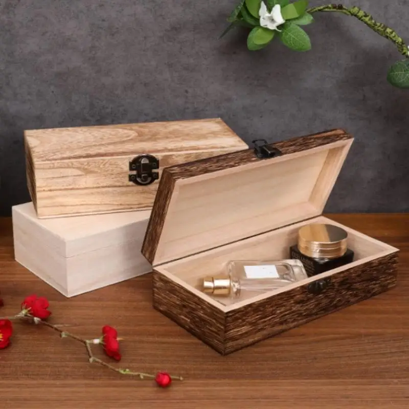 Retro Wooden Jewelry Storage Box Vintage Wooden Box With Lock Rectangular Desktop Organizer For Necklace Bracelet Ring Ornaments
Retro Wooden Jewelry Storage Box Vintage Wooden Box With Lock Rectangular Desktop Organizer For Necklace Bracelet Ring Ornaments