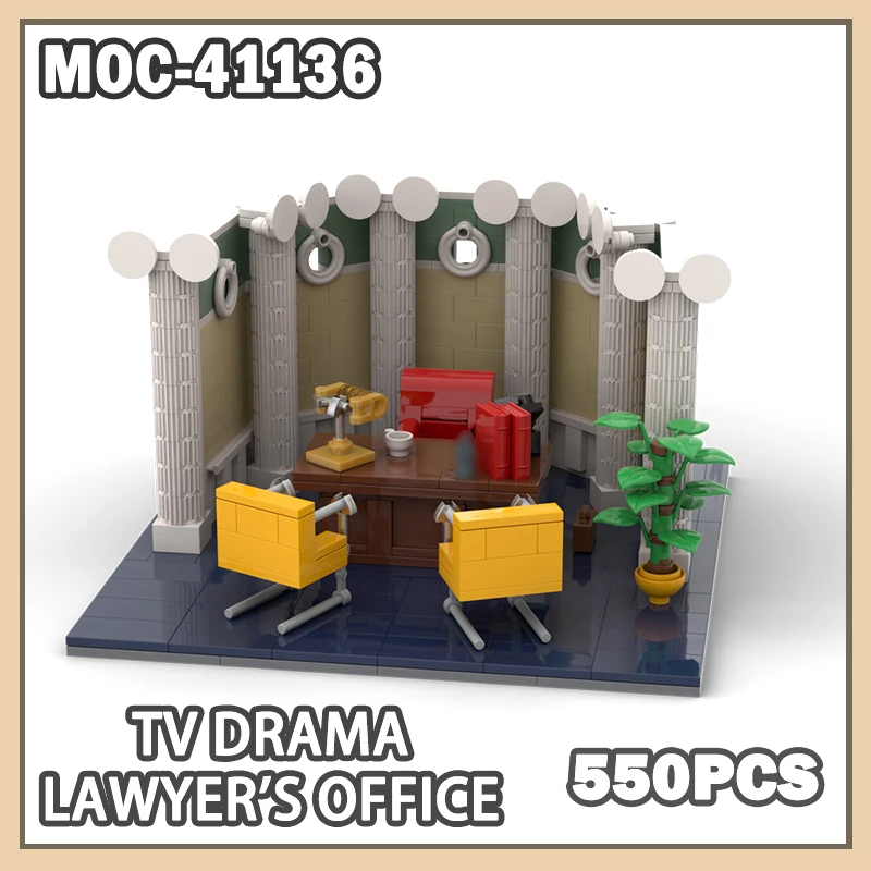 MOC-41136 TV Series Lawyer's Office Building Block Brick Simulation Miniature DIY Model Exquisite Decoration Creative Gift550PCS
MOC-41136 TV Series Lawyer's Office Building Block Brick Simulation Miniature DIY Model Exquisite Decoration Creative Gift550PCS