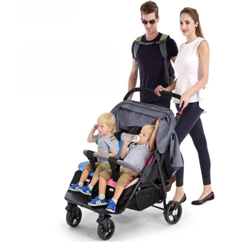 High View Twin Baby Stroller Can Sit and Lie Down and Fold Double Stroller Second Baby Stroller 
High View Twin Baby Stroller Can Sit and Lie Down and Fold Double Stroller Second Baby Stroller