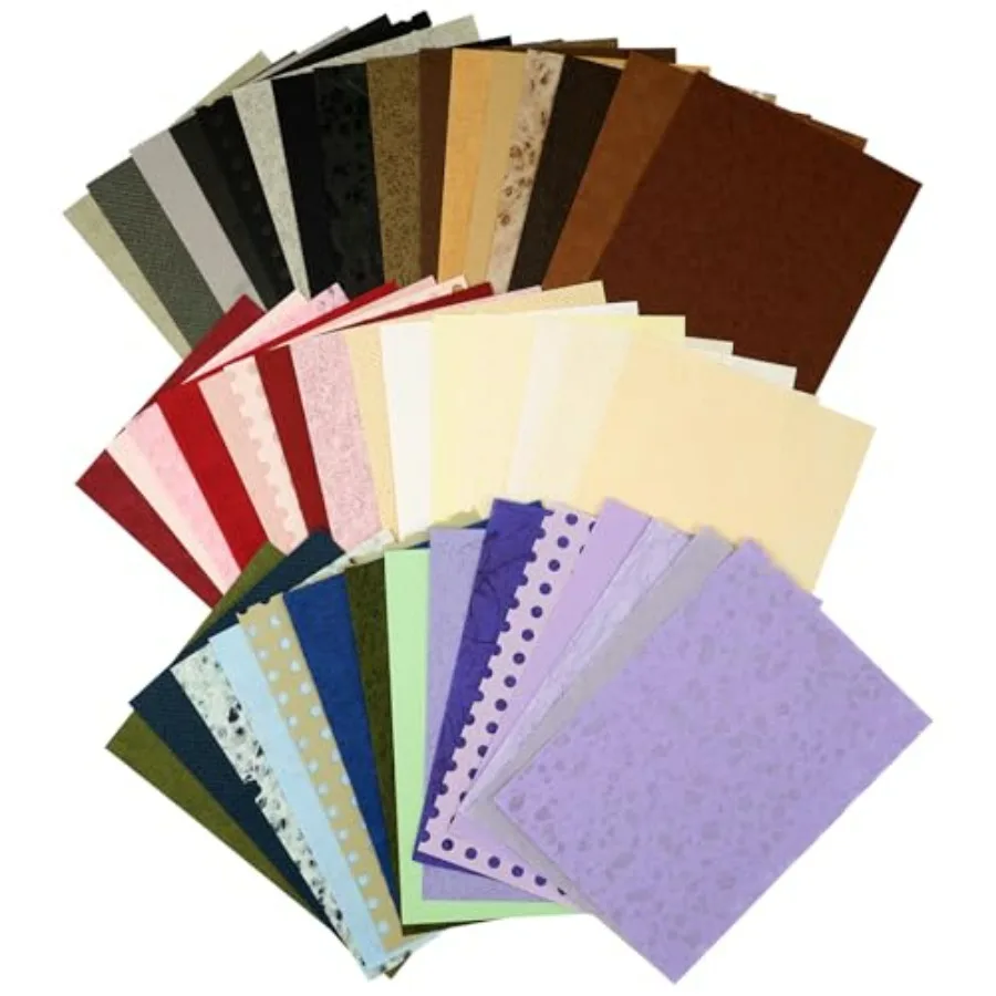 A5 Textured Scrapbook Paper Set 48 Sheets Vintage Craft Paper in Assorted Colors for Journaling, Collage, Wrapping, and Planner
A5 Textured Scrapbook Paper Set 48 Sheets Vintage Craft Paper in Assorted Colors for Journaling, Collage, Wrapping, and Planner
