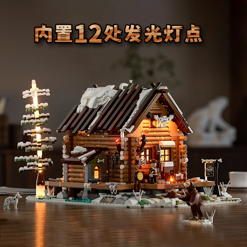 Ретро дом охотничья кабина освещение строительные блоки деревянный дом вилла вид на улицу модель украшения собранные игрушки
Ретро дом охотничья кабина освещение строительные блоки деревянный дом вилла вид на улицу модель украшения собранные игрушки