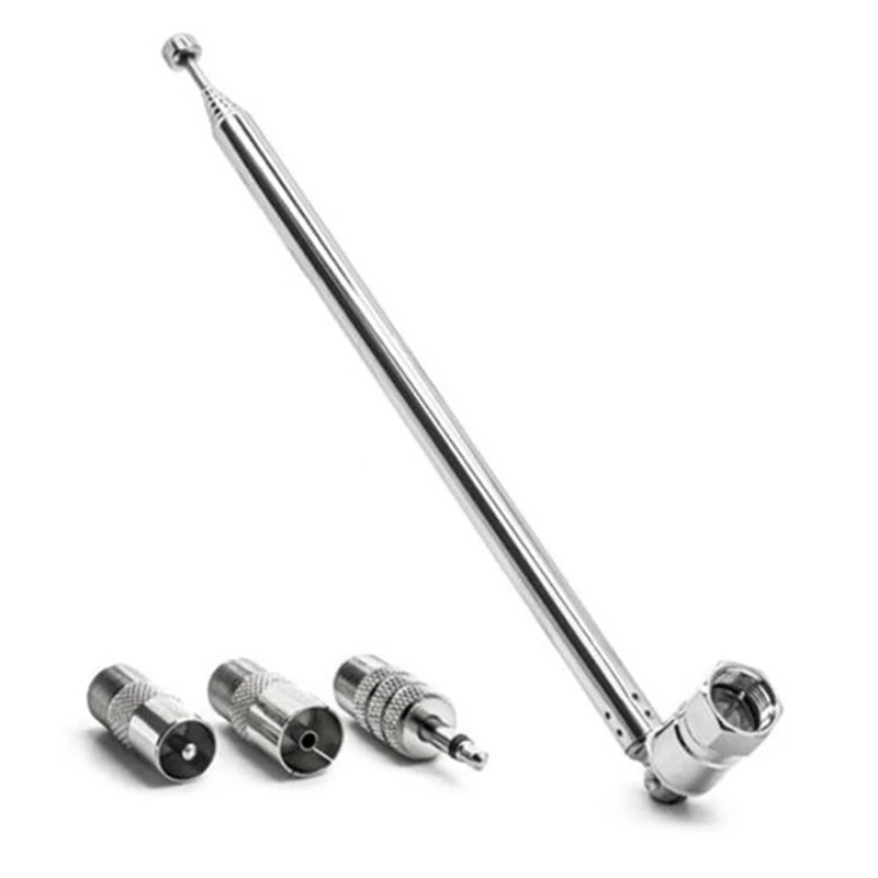 Rod Antenna 3.5mm Adapter FM Radio Antenna Replacement Telescopic Screw F Type Male Plug Connector AV Stereo Receiver
Rod Antenna 3.5mm Adapter FM Radio Antenna Replacement Telescopic Screw F Type Male Plug Connector AV Stereo Receiver