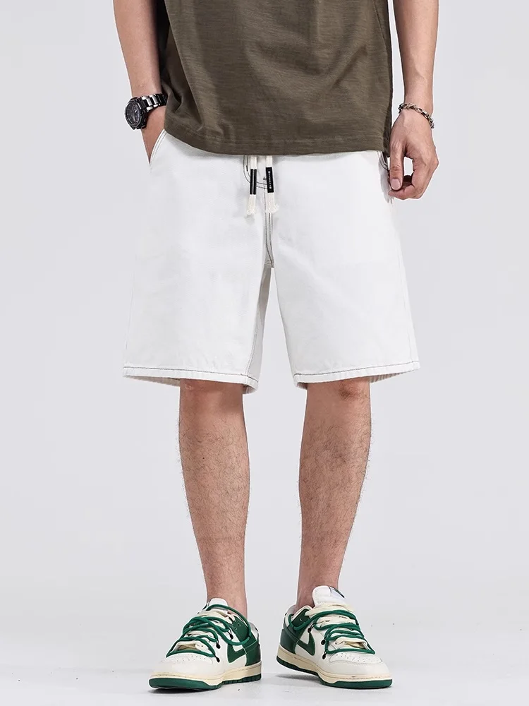 White Men's Straight Leg Jeans orts Belted Casual Five-Quarter Length Summer New Sle Faionable Loose Fit Denim orts
White Men's Straight Leg Jeans orts Belted Casual Five-Quarter Length Summer New Sle Faionable Loose Fit Denim orts