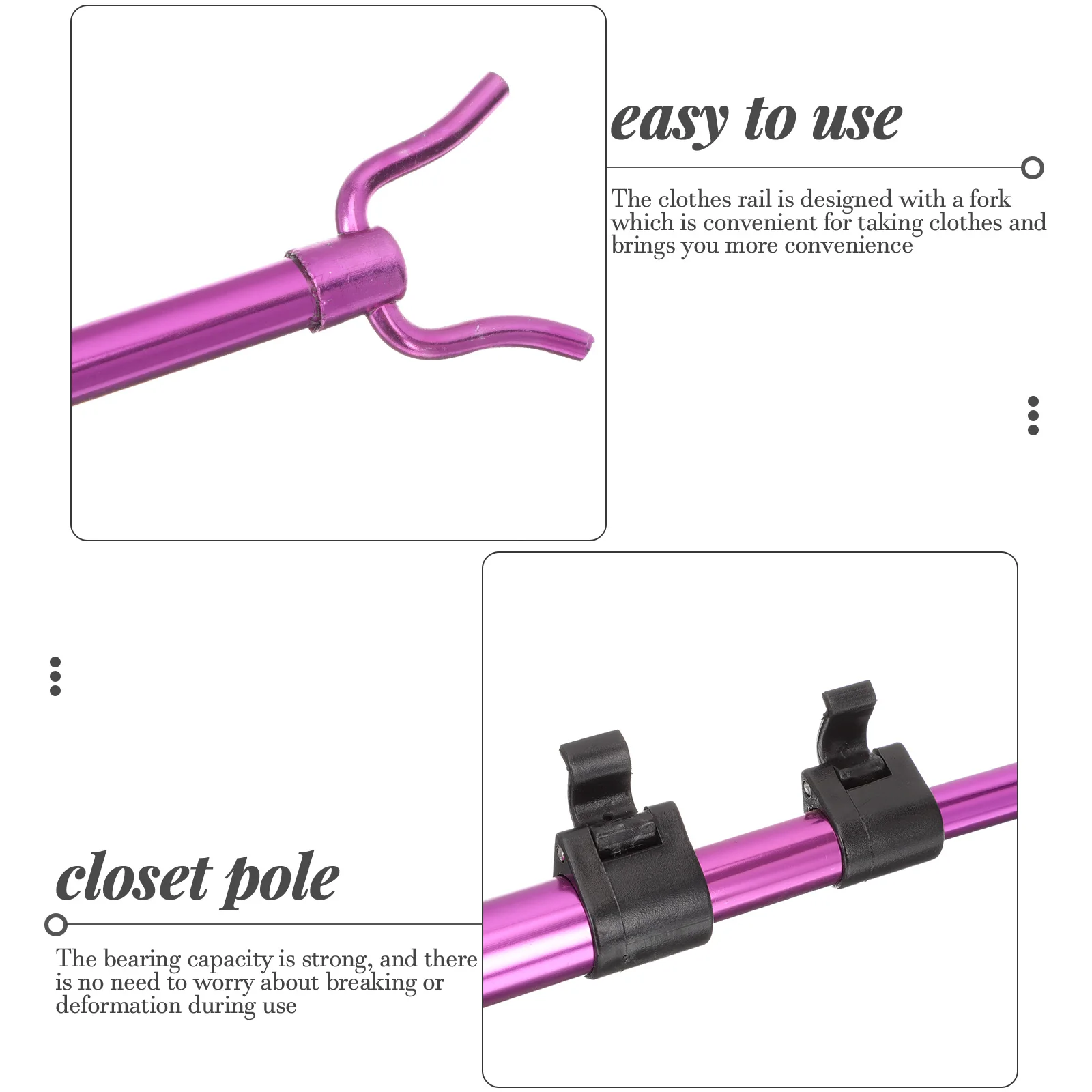 Telescopic Support Rod Retractable Clothesline High Reaching Adjustable Clothing Folding Metal Stainless Steel Purple Glossy
Telescopic Support Rod Retractable Clothesline High Reaching Adjustable Clothing Folding Metal Stainless Steel Purple Glossy