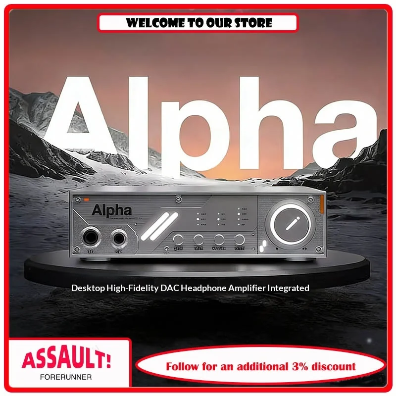 DIGI AESTH Alpha desktop Bluetooth front-end hifi balanced decoding headphone amplifier all-in-one machine, high performance dac
DIGI AESTH Alpha desktop Bluetooth front-end hifi balanced decoding headphone amplifier all-in-one machine, high performance dac