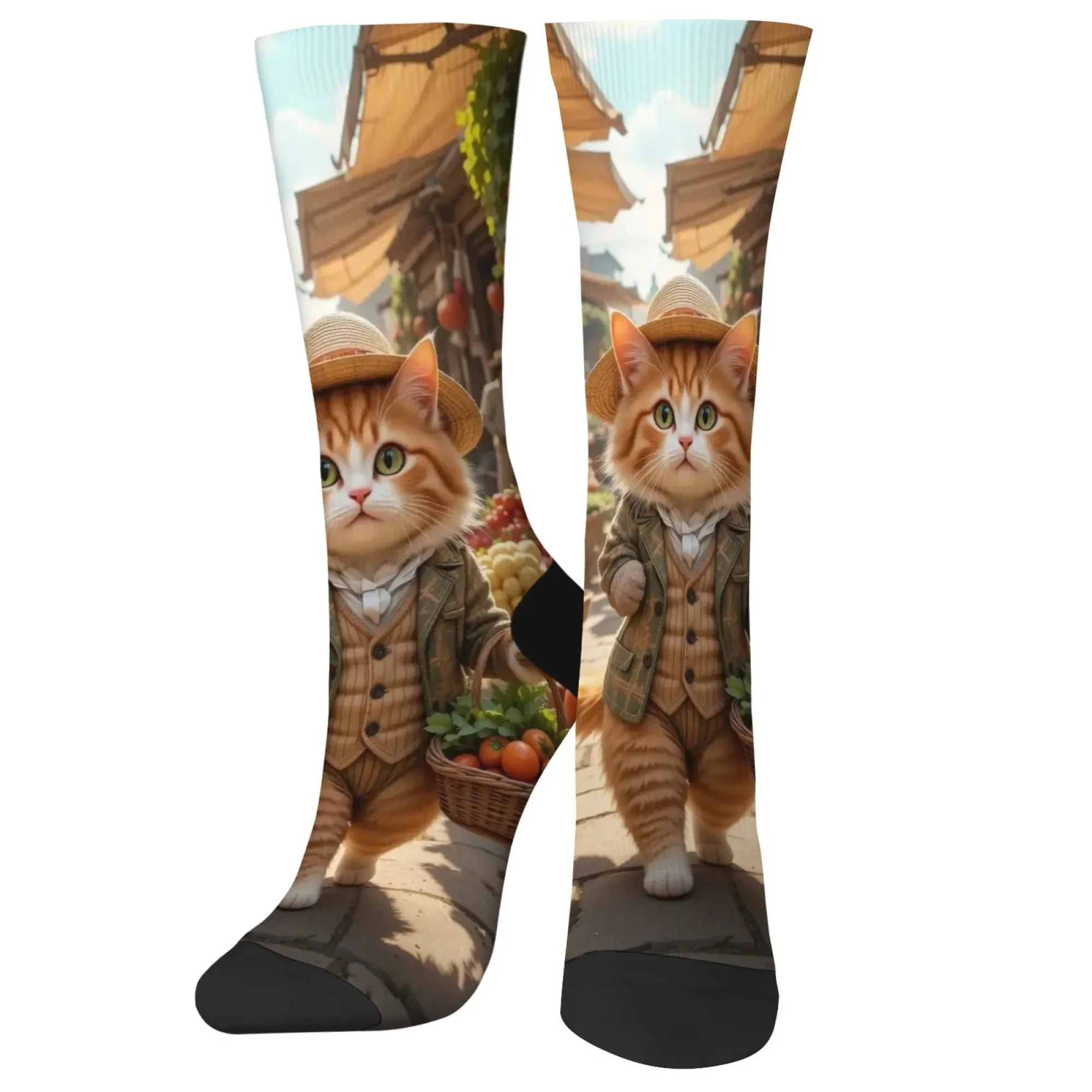 Straw hat cat Happy Men's Socks Novelty Funny Compression Socks Harajuku Retro Style Casual Fashion Sports Socks Gift
Straw hat cat Happy Men's Socks Novelty Funny Compression Socks Harajuku Retro Style Casual Fashion Sports Socks Gift