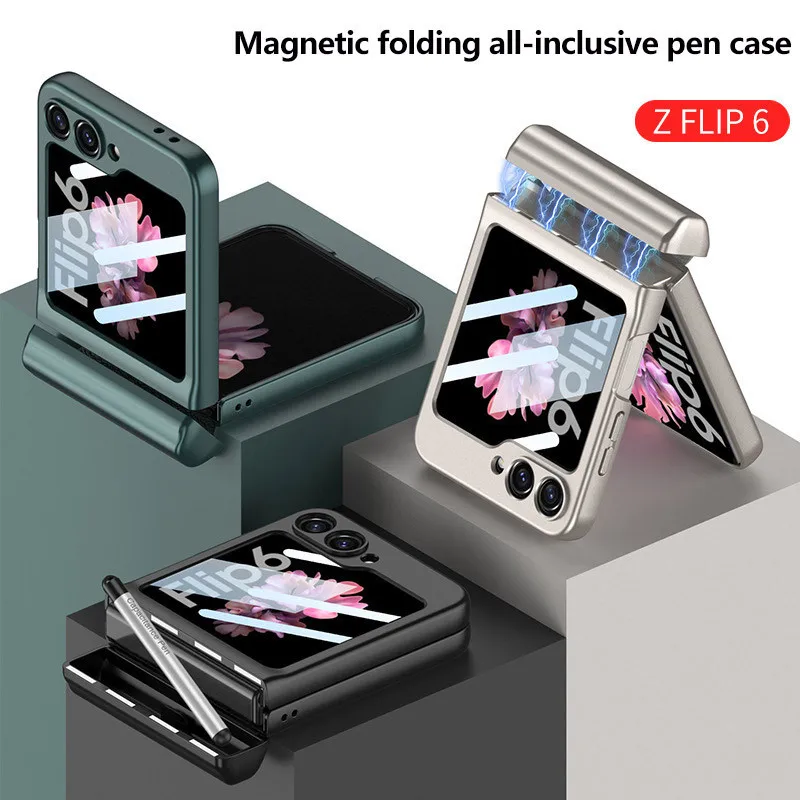 Защитный чехол с магнитными петлями для Samsung Galaxy Z Flip 6, флип-чехол для 6 дюймов, противоударное Переднее стекло со слотом для ручки
Защитный чехол с магнитными петлями для Samsung Galaxy Z Flip 6, флип-чехол для 6 дюймов, противоударное Переднее стекло со слотом для ручки