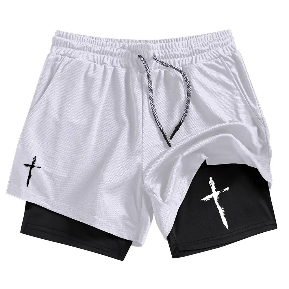 Men Performance Shorts Cross Print Basketball Gym Shorts Summer Sports Fitness Workout Jogging Running Short Pants
Men Performance Shorts Cross Print Basketball Gym Shorts Summer Sports Fitness Workout Jogging Running Short Pants