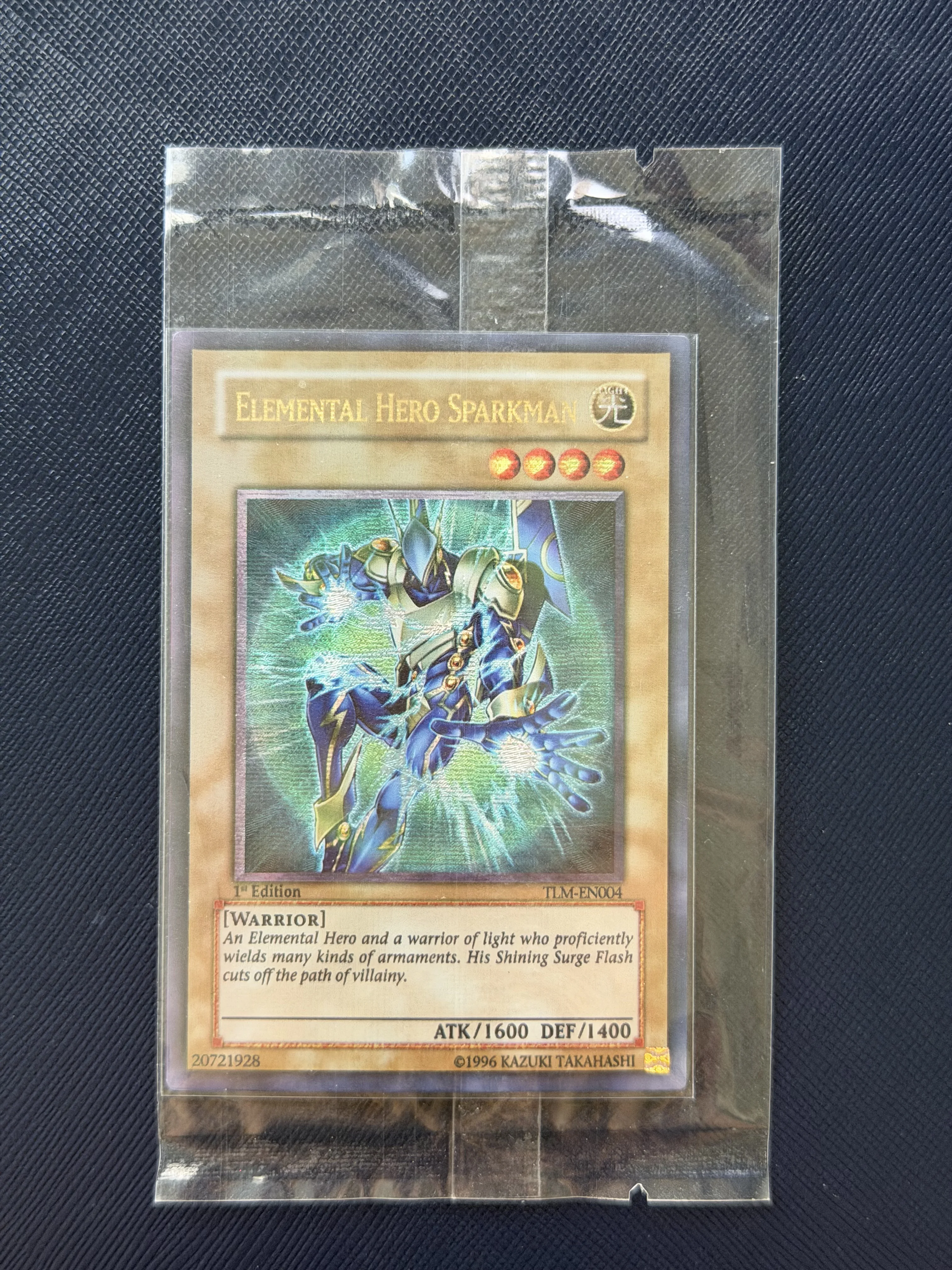 Yu-Gi-Oh! Elemental Hero Sparkman TLM-EN004 SECRET RARE DIY Custom Collectible Trading Card (Not Original)
Yu-Gi-Oh! Elemental Hero Sparkman TLM-EN004 SECRET RARE DIY Custom Collectible Trading Card (Not Original)