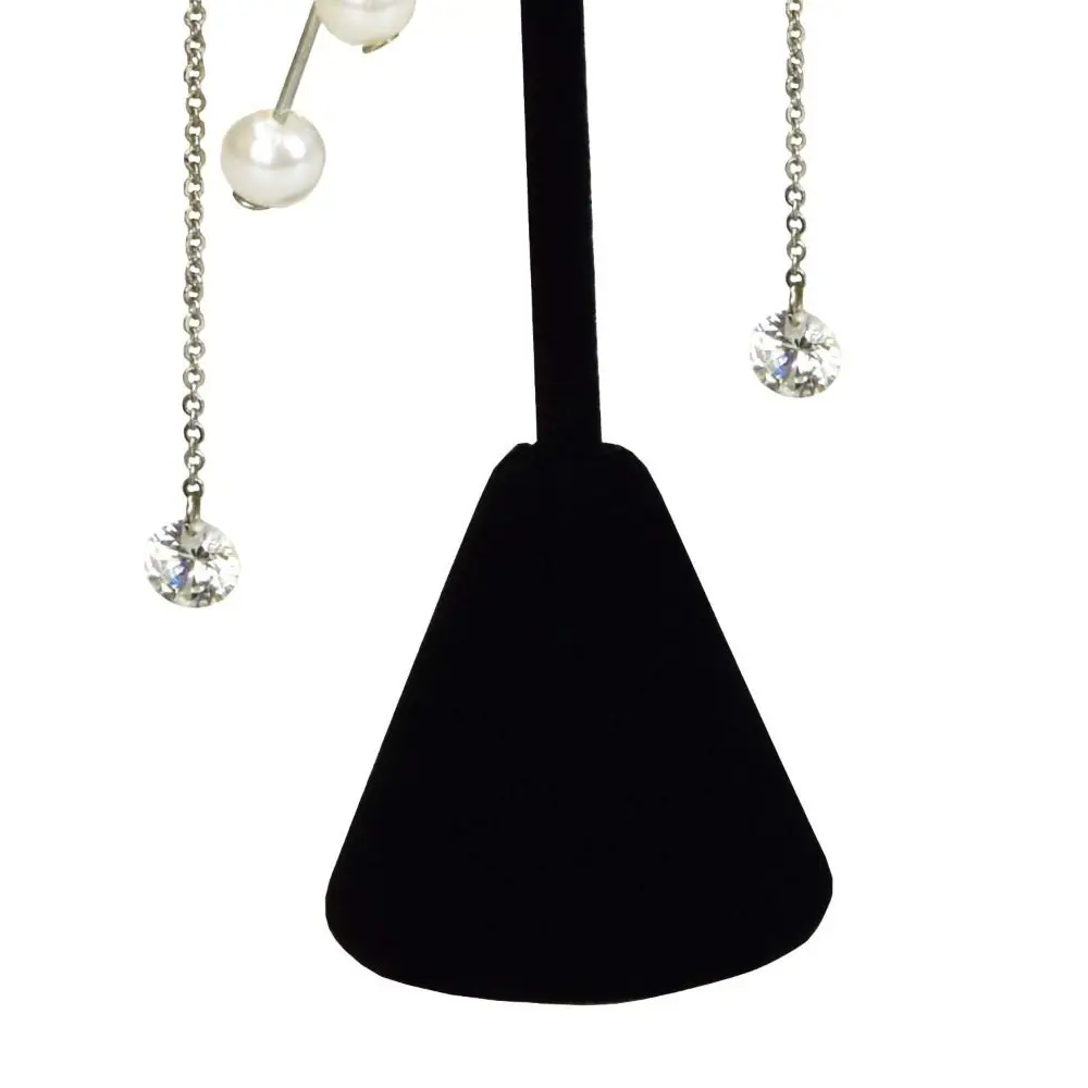 T-Shape Earring Display Stand Black Flocking Jewelry Display Rack Single Layer 3 Different Heights Earrings Holder Organizer
T-Shape Earring Display Stand Black Flocking Jewelry Display Rack Single Layer 3 Different Heights Earrings Holder Organizer