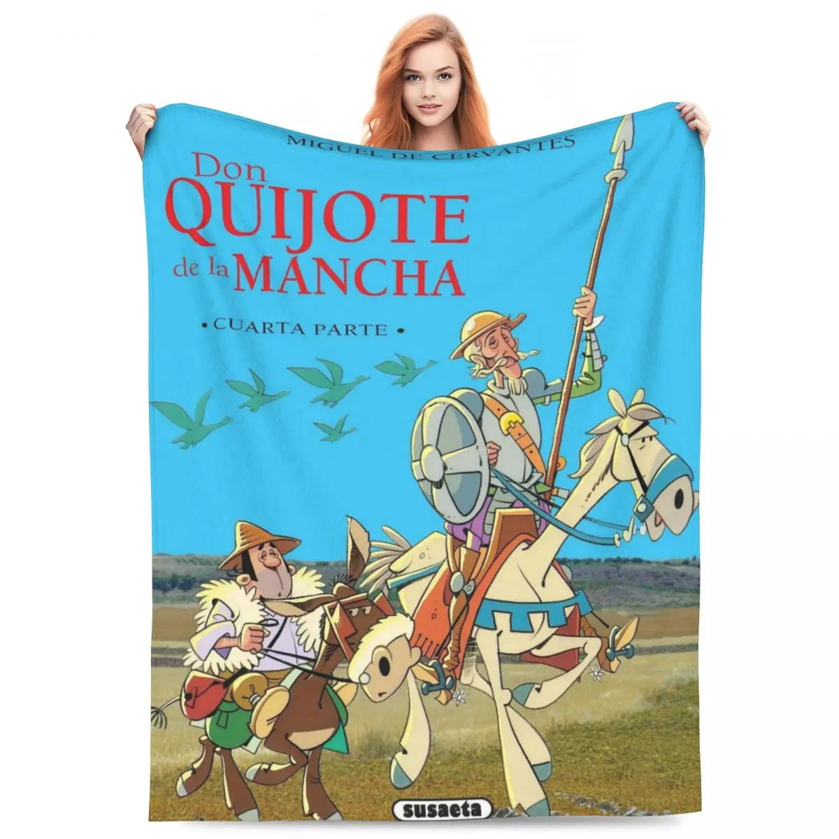Don Quixote Blanket Fleece Sofa Throw Blanket Breathable Throw Blankets for Home Bedroom Travel Throws Bedspread Quilt
Don Quixote Blanket Fleece Sofa Throw Blanket Breathable Throw Blankets for Home Bedroom Travel Throws Bedspread Quilt