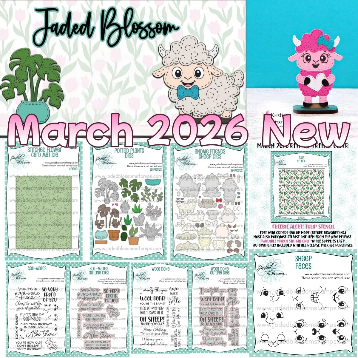Flower Sheep Faces Wool Tulip Metal Cutting Dies Clear Stamps Stencil For DIY Decorating Scrapbook Embossing March 2026 New
Flower Sheep Faces Wool Tulip Metal Cutting Dies Clear Stamps Stencil For DIY Decorating Scrapbook Embossing March 2026 New