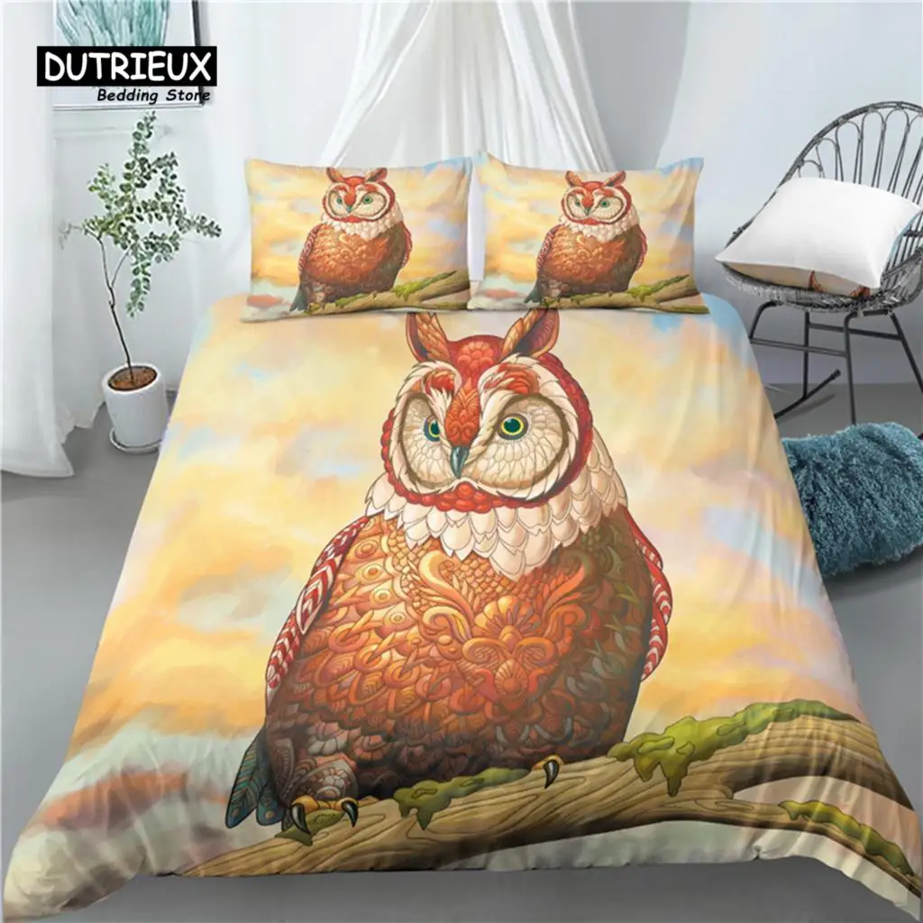 Home Living Luxury 3D Owl Print 2/3Pcs Comfortable Duvet Cover PillowCase Bedding Sets Queen and King EU/US/AU Size
Home Living Luxury 3D Owl Print 2/3Pcs Comfortable Duvet Cover PillowCase Bedding Sets Queen and King EU/US/AU Size