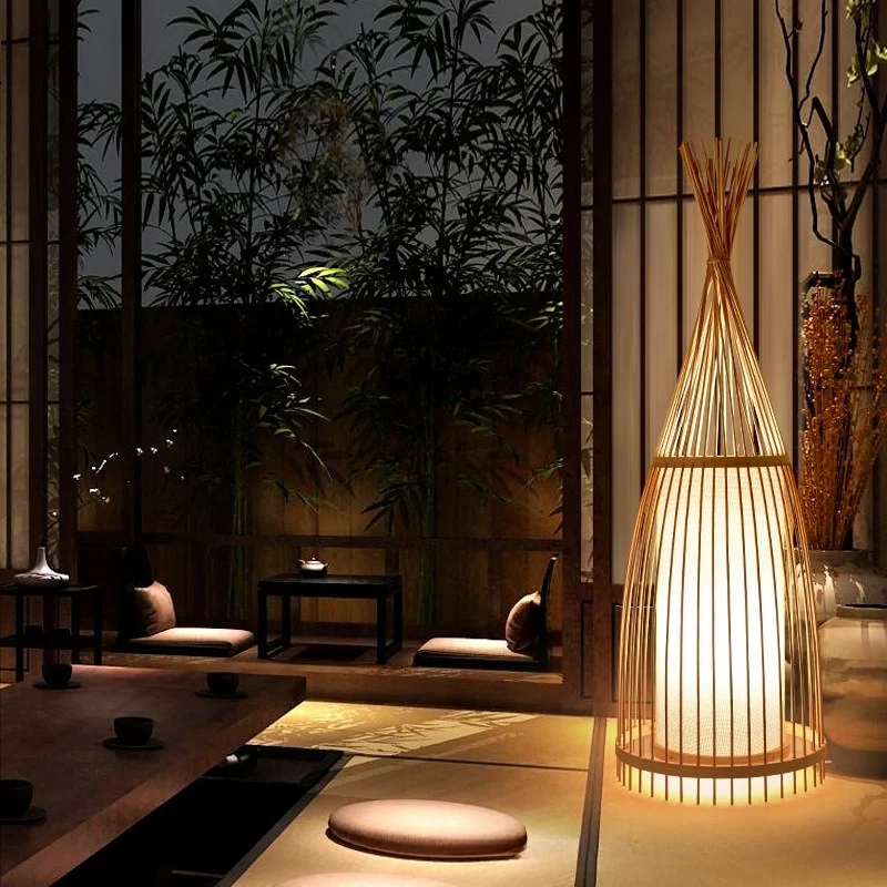 Handmade Bamboo Floor Lamp Wicker Standing Light, Japanese Style Decorative Tall Lamp for Room, Natural Eco-Friendly Home Decor
Handmade Bamboo Floor Lamp Wicker Standing Light, Japanese Style Decorative Tall Lamp for Room, Natural Eco-Friendly Home Decor