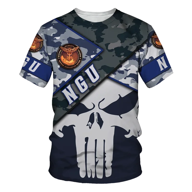 Military Style T Shirts for Men 3D Skull Print Tee Top Short Sleeve Oversized Casual O-Neck Cotton T Shirt Men Clothing Camiseta
Military Style T Shirts for Men 3D Skull Print Tee Top Short Sleeve Oversized Casual O-Neck Cotton T Shirt Men Clothing Camiseta