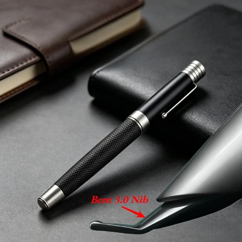 Benovel Long Knife Art Bent Tip Fountain Pen 2.5mm/3.0mm School Supplies Wear-resistant Business Signature Pen Stationery Gifts
Benovel Long Knife Art Bent Tip Fountain Pen 2.5mm/3.0mm School Supplies Wear-resistant Business Signature Pen Stationery Gifts