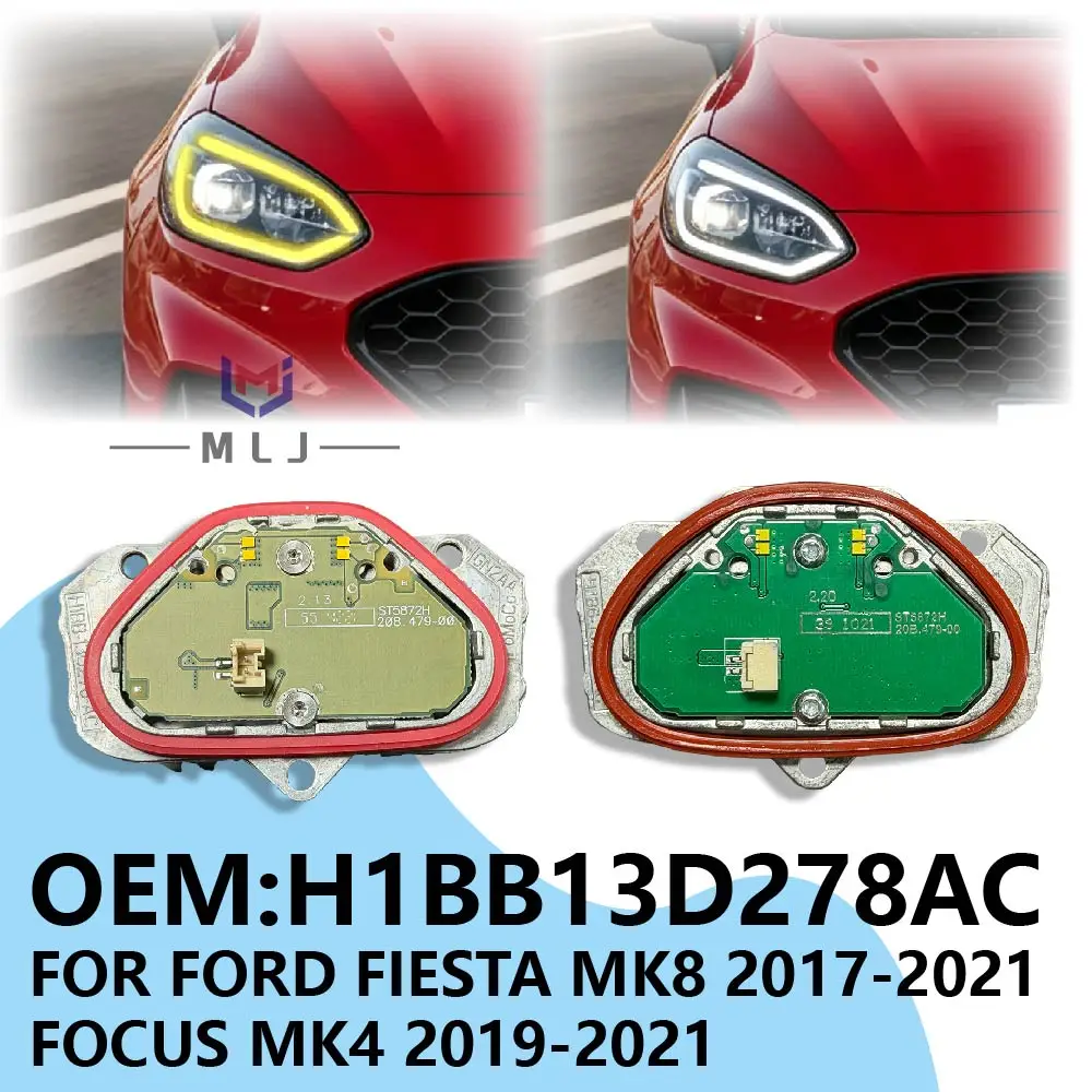H1BB13D278AC LED DRL Module Yellow For Ford Fiesta MK8 Focus MK4 Transit Custom Puma 2017-2024 Headlight Daytime Running Light
H1BB13D278AC LED DRL Module Yellow For Ford Fiesta MK8 Focus MK4 Transit Custom Puma 2017-2024 Headlight Daytime Running Light