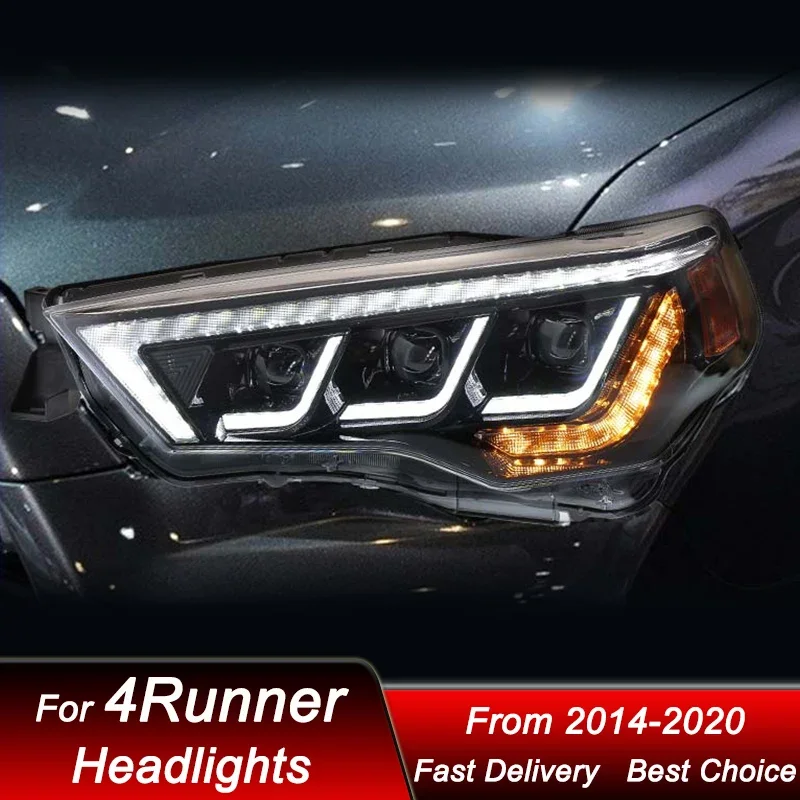 Поп-автомобильные фары для Toyota 4runner 2014-2020, 4-лицентные светодиодные фары в сборе, обновление, аксессуары для линз проектора с высокой настройкой K
Поп-автомобильные фары для Toyota 4runner 2014-2020, 4-лицентные светодиодные фары в сборе, обновление, аксессуары для линз проектора с высокой настройкой K