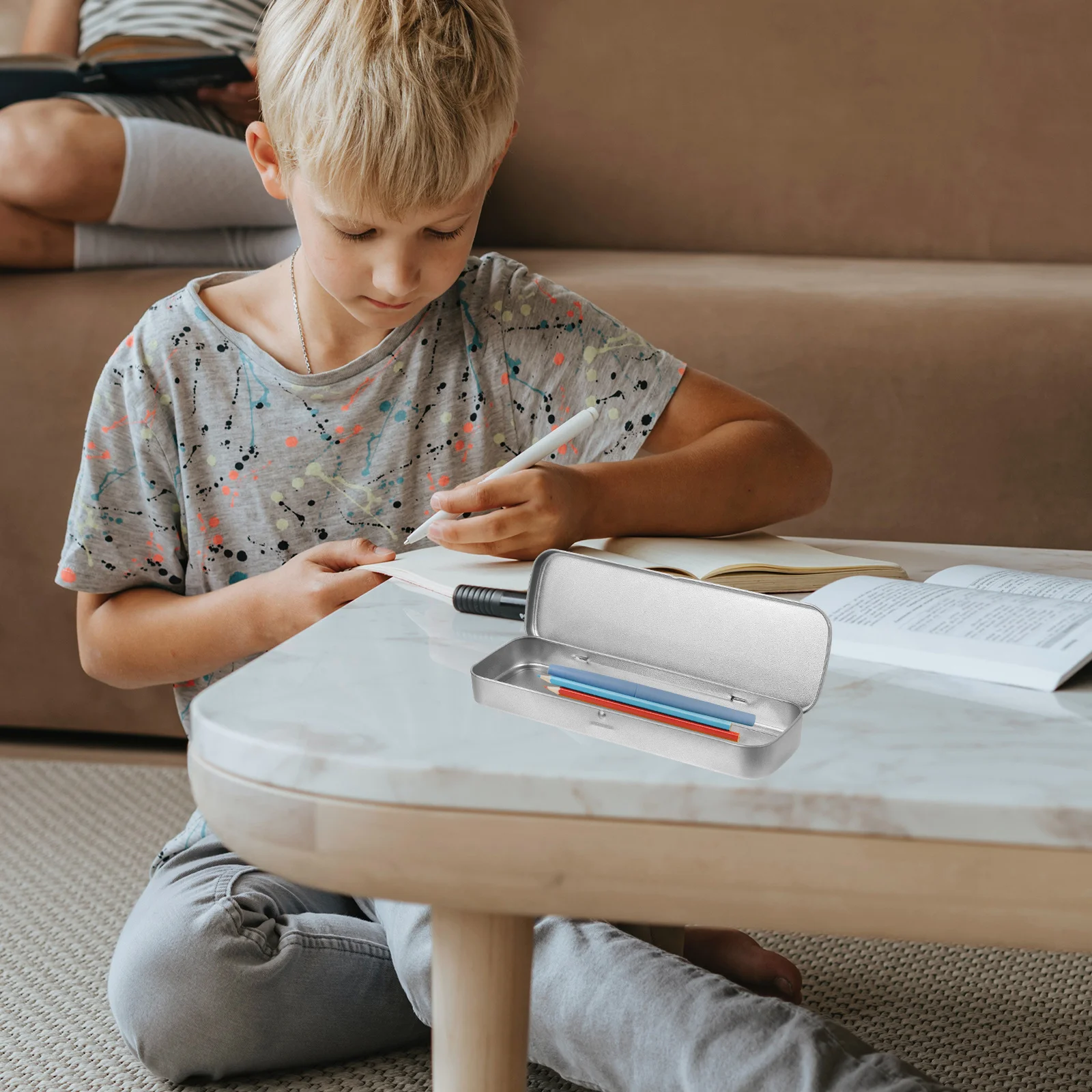 4Pcs Student Pen Storage Cases Durable Tinplate Silver Mini Pencil Boxes Practical Stationery Stationery Case Small Pencil Case
4Pcs Student Pen Storage Cases Durable Tinplate Silver Mini Pencil Boxes Practical Stationery Stationery Case Small Pencil Case