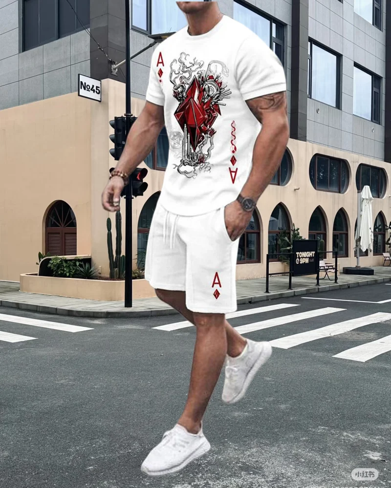 2025 Summer Best-selling Fashion Color Scheme Men's Short-sleeved Suit Casual and Comfortable Simple Outdoor Sports Street Suit
2025 Summer Best-selling Fashion Color Scheme Men's Short-sleeved Suit Casual and Comfortable Simple Outdoor Sports Street Suit