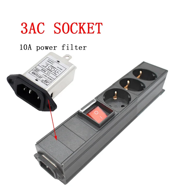 PDU Power Strip German standard Socket with switch C14 Interface Engineering Network Cabinet 3 AC EU output wave filter
PDU Power Strip German standard Socket with switch C14 Interface Engineering Network Cabinet 3 AC EU output wave filter